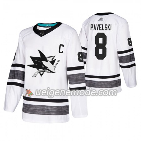 Herren Eishockey San Jose Sharks Trikot Joe Pavelski 8 2019 All-Star Adidas Weiß Authentic